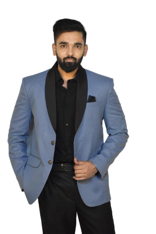 Regular-Fit (Sky Blue Color) Blazer
